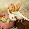 Lunchbox "Bohemian" beskleurig roze - 1200 ml