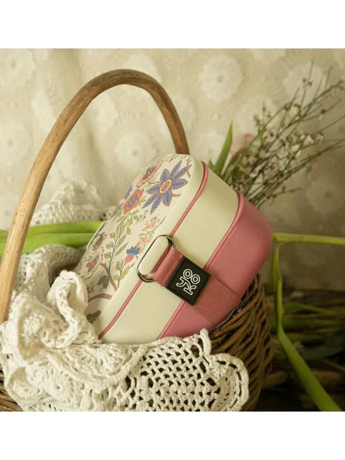 Lunchbox "Bohemian" beskleurig roze - 1200 ml