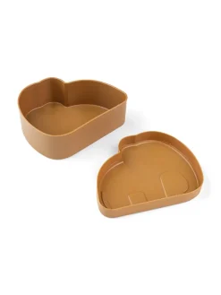 Lunchbox "Elphee" lichtbruin - (L)17,7 x (B)14,5 x (H)6,5 cm