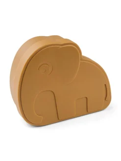 Lunchbox "Elphee" lichtbruin - (L)17,7 x (B)14,5 x (H)6,5 cm