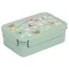 Lunchbox "Joy" groen - (B)22 x (H)7 x (D)14,5 cm