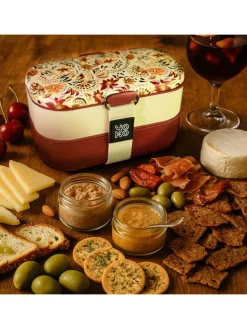 Lunchbox "Marbella" bordeaux rood - 1200 ml