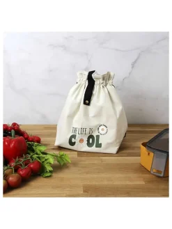 Lunchtas crème - (B)28 x (H)34 x (D)14 cm