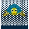 Map ''Cute Animals'' in Dunkleblau/wit - DIN A4