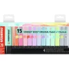 Markeerstiften "STABILO BOSS - Pastel" - 15 stuks