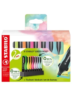 Markeerstiften "STABILO Green Boss" - 8 stuks
