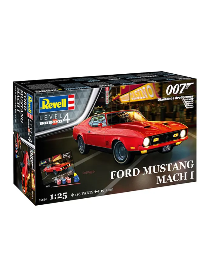 Modelbouwpakket "James Bond Ford Mustang Mach I" rood - vanaf 12 jaar
