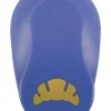 Motiefpons ''Croissant'' blauw