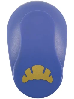 Motiefpons ''Croissant'' blauw