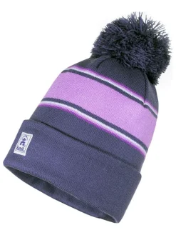 Muts met pompon ''Dunes'' paars