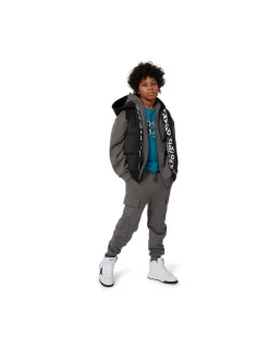 Omkeerbare bodywarmer zwart/wit