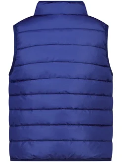 Omkeerbare doorgestikte bodywarmer donkerblauw