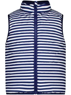 Omkeerbare doorgestikte bodywarmer donkerblauw