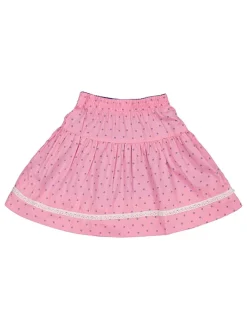 Omkeerbare traditionele rok blauw/rood