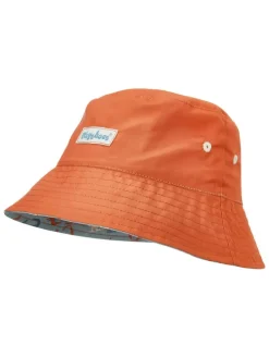 Omkeerbare zonnehoed "Dino" oranje/lichtblauw