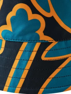 Omkeerbare zonnehoed "Viehe" blauw/oranje