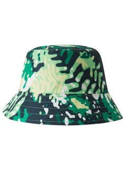 Omkeerbare zonnehoed "Viehe" donkerblauw/groen