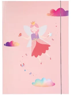 Opbergmap "Little fairy" lichtroze