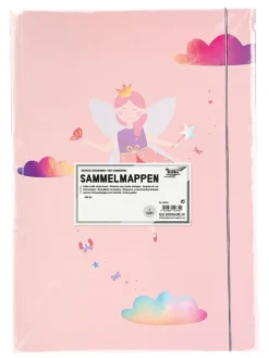 Opbergmap "Little fairy" lichtroze
