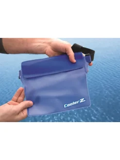 Opbergzak “Splash Guard” paars/transparant - (B)27,5 x (H)20,5 cm
