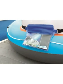 Opbergzak “Splash Guard” paars/transparant - (B)27,5 x (H)20,5 cm