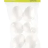 Paaseieren van piepschuim wit - 6 stuks