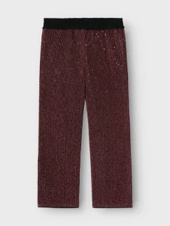 Paillettenbroek "Runic" rood