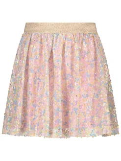 Paillettenrok beige