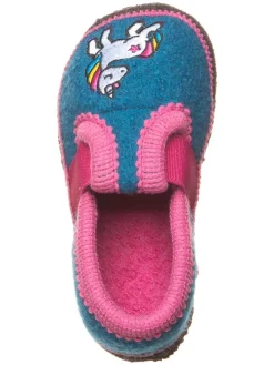 Pantoffels "Bobby Einhorn" blauw