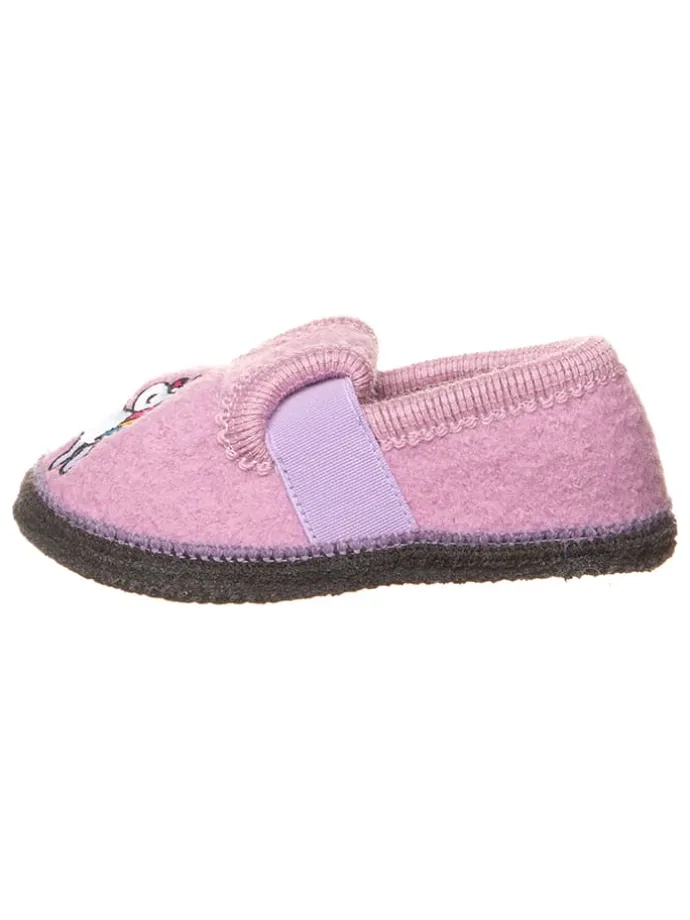 Pantoffels "Bobby Einhorn" lichtroze