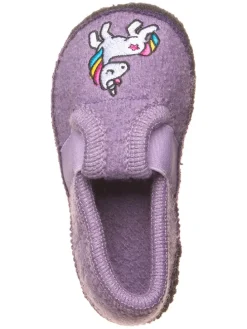 Pantoffels "Bobby Einhorn" paars