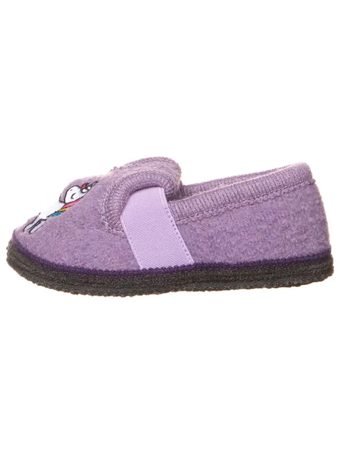 Pantoffels "Bobby Einhorn" paars