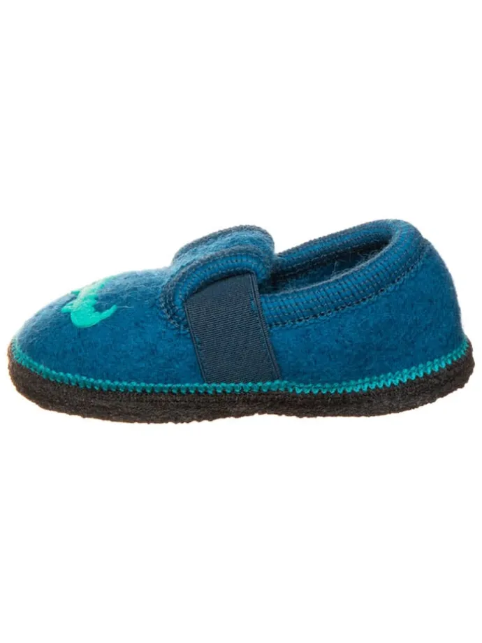 Pantoffels "Bobby Krokodil" blauw