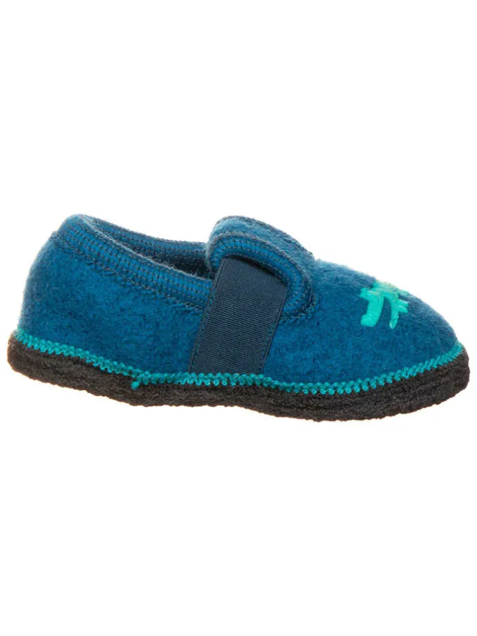 Pantoffels "Bobby Krokodil" blauw