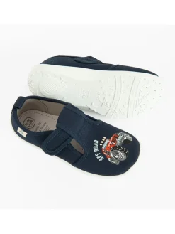Pantoffels donkerblauw