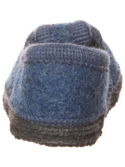 Pantoffels donkerblauw/antraciet