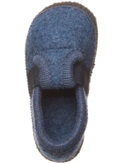 Pantoffels donkerblauw/antraciet
