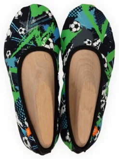 Pantoffels "Happy" zwart