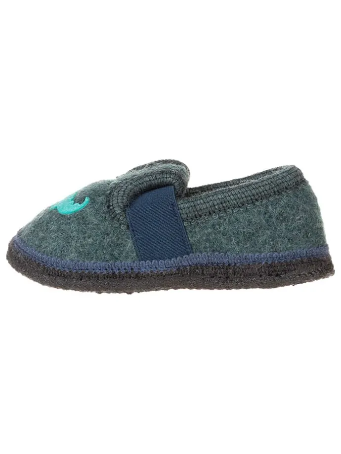 Pantoffels "Krokodil" turquoise