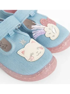 Pantoffels lichtblauw