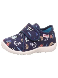 Pantoffels "Spotty" donkerblauw