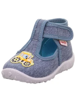 Pantoffels "Spotty" donkerblauw