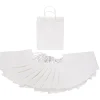 Papieren zakken wit - (L)21 x (B)8 x (H)18 cm (20 stuks)