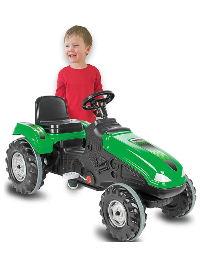 Pedaaltractor "Big Wheel" groen - vanaf 3 jaar