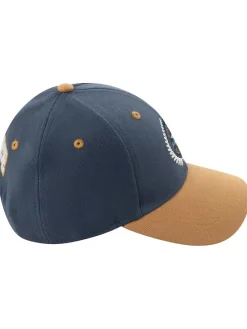 Pet donkerblauw/lichtbruin