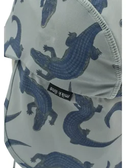 Pet met nekbescherming grijs/donkerblauw