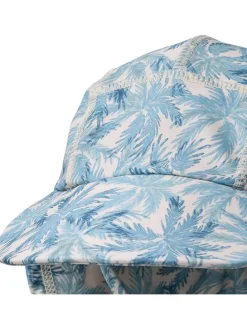 Pet met nekbescherming "Tonga" beige/blauw