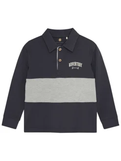 Poloshirt antraciet/grijs