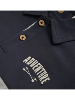 Poloshirt antraciet/grijs