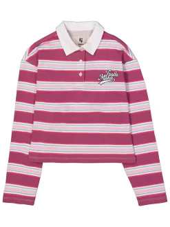 Poloshirt roze/wit
